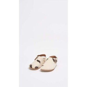 Lauren Manoogian Merle Flet Buckle Mule Shoe Size 37